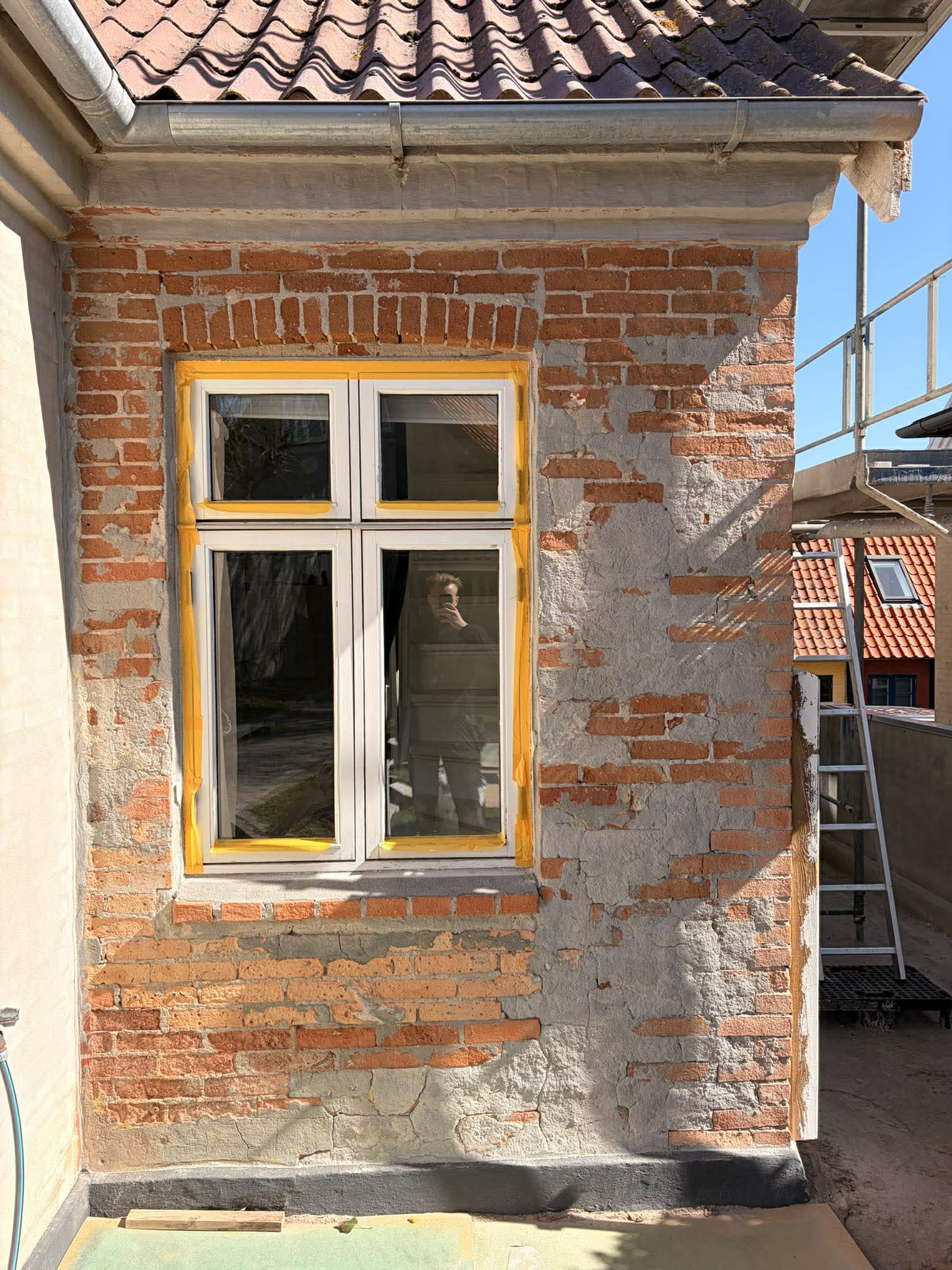 Murer vandskuring før